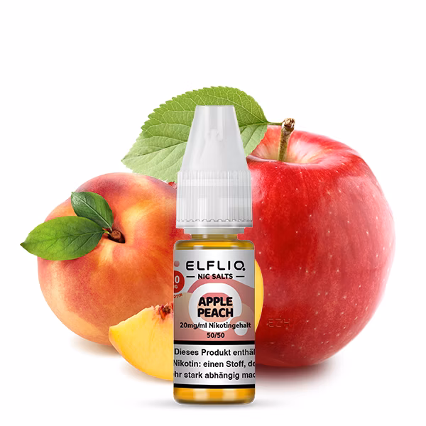 Elfbar - ElfLiq - 10ml - Apple Peach | Nikotinsalz-Stärke : 20mg Elfbar - ElfLiq - 10ml - Apple Peach | Nikotinsalz-Stärke : 20mg