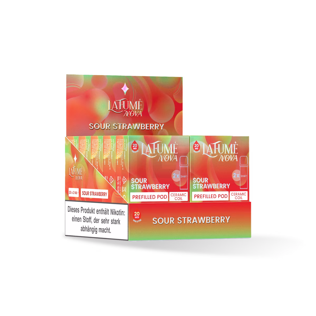 La Fume Nova - Prefilled Pods - 20mg - Sour Strawberry