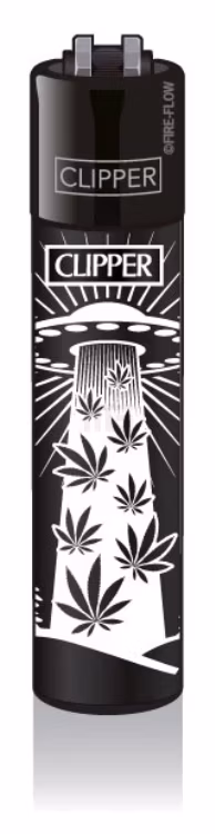 Clipper - Feuerzeug - 420 ALIENS #2 - 1v4 - wiederverwendbar
