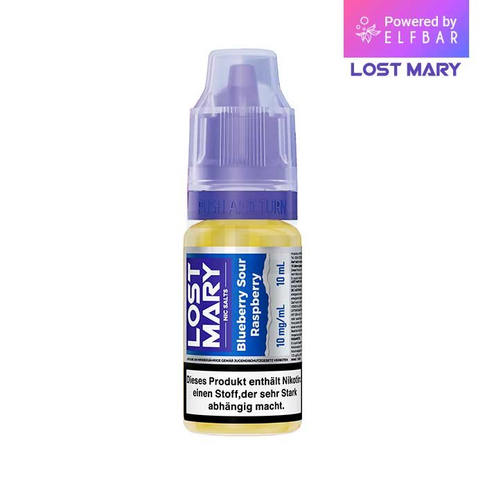 Lost Mary Nikotinsalz-Liquid - Blueberry Sour Raspberry | Nikotinsalz-StÀrke : 10mg Lost Mary Nikotinsalz-Liquid - Blueberry Sour Raspberry | Nikotinsalz-StÀrke : 10mg