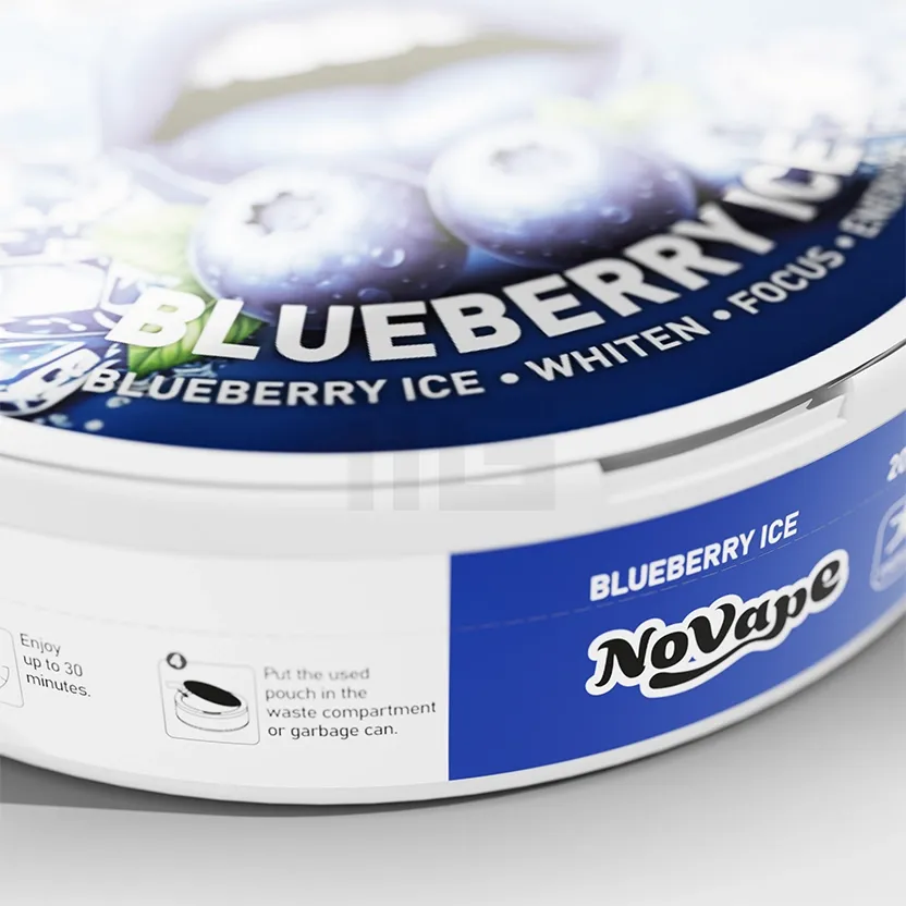 NoVape - Koffein Pouches - Blueberry Ice - 80mg - 20 Stück NoVape - Koffein Pouches - Blueberry Ice - 80mg - 20 Stück