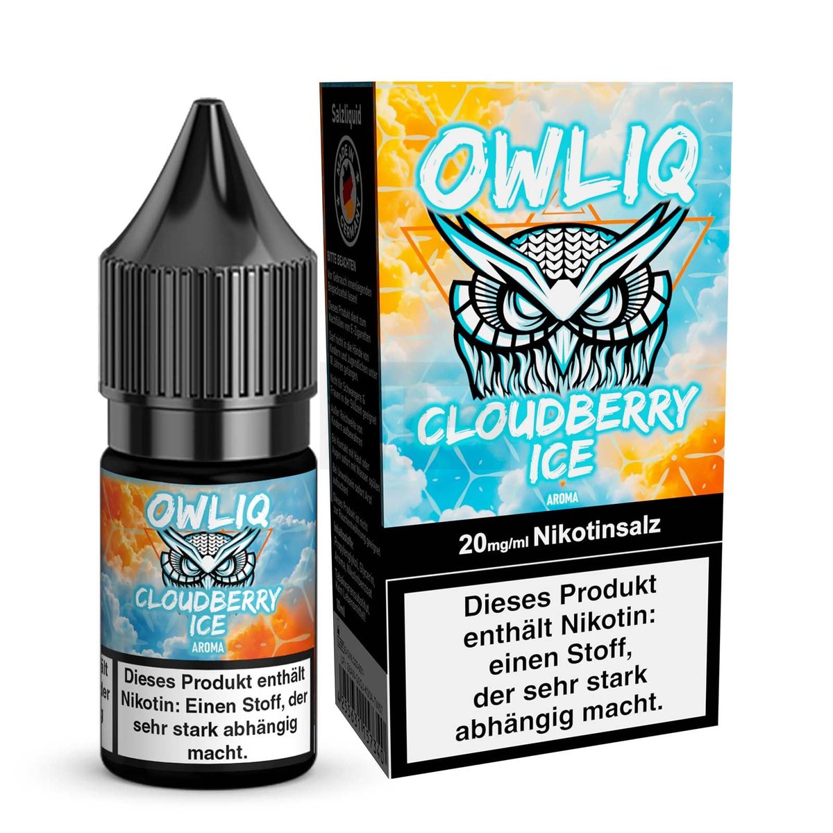 OWL - Owliq - 10ml - Cloudberry Ice | Nikotinsalz-Stärke : 10mg OWL - Owliq - 10ml - Cloudberry Ice | Nikotinsalz-Stärke : 10mg