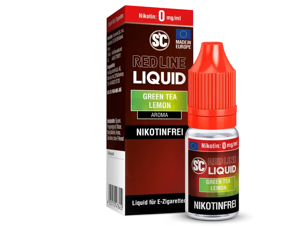 SC Red Line - Nikotinsalzliquid - 10ml - 0mg - Green Tea Lemon SC Red Line - Nikotinsalzliquid - 10ml - 0mg - Green Tea Lemon