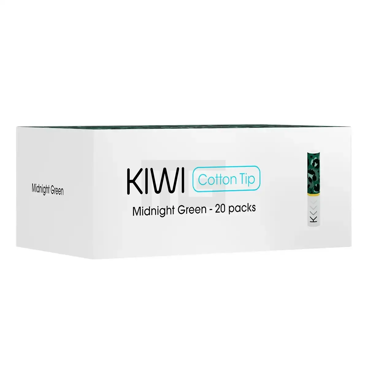 KIWI Cotton Filter Tips Midnight Green 20 Stk.
