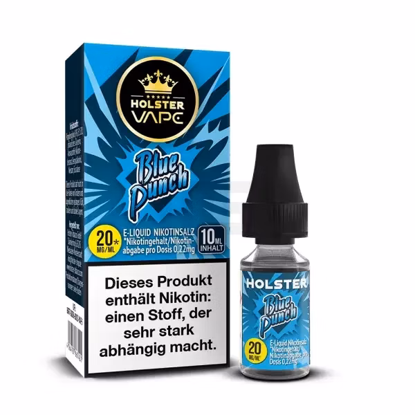 Holster - Nikotinsalzliquids - 10ml - Blue Punch | Inhalt : 10ml | Nikotinsalz-Stärke : 20mg | Paketgröße : 1er Packung