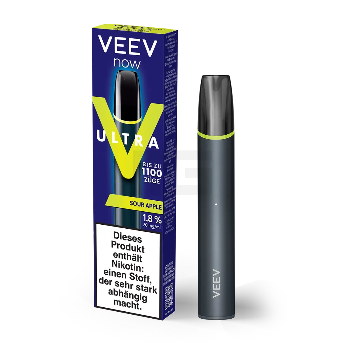 VEEV - NOW ULTRA - Einweg E-Zigarette - 20mg - Sour Apple