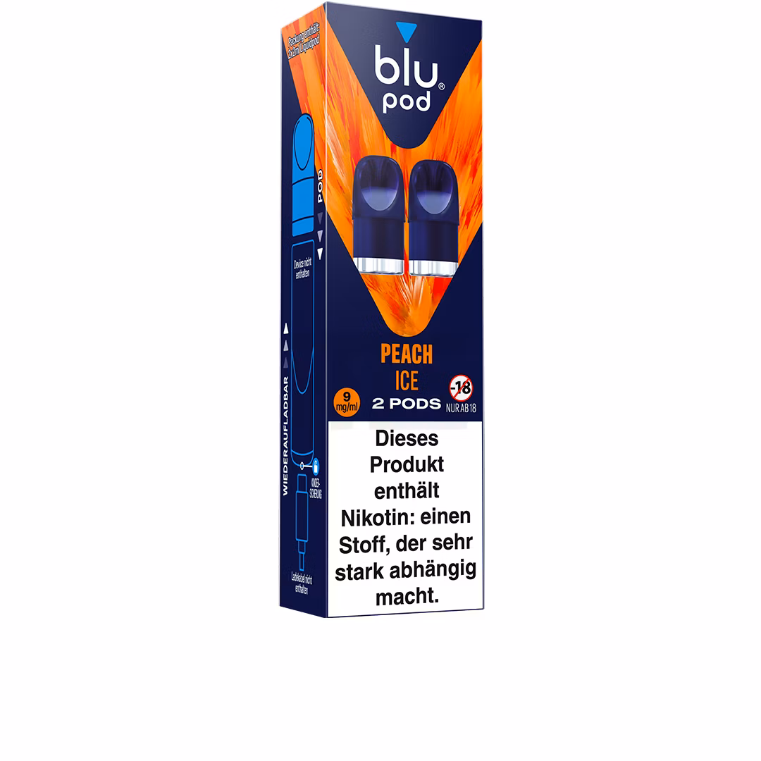 Blu Bar - Prefilled Pods - Peach Ice | Nikotinsalz-Stärke : 18mg