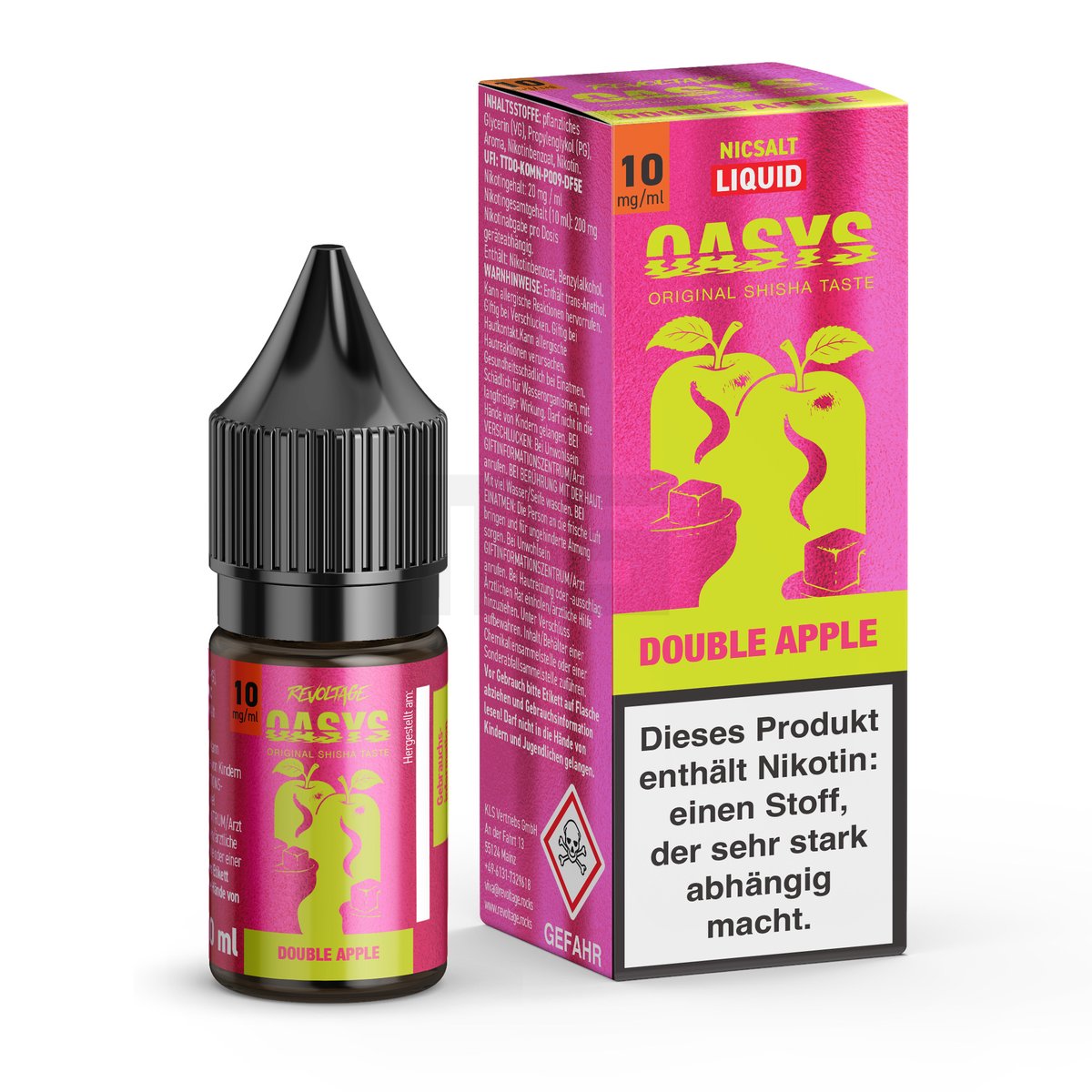 Oasys - Nikotinsalz Liquids - 10ml - Double Apple - 10mg