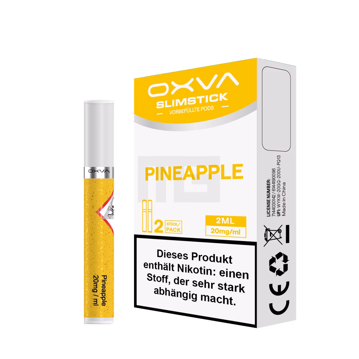 OXVA - Slimstick - Prefilled Pods - Pineapple - 20mg