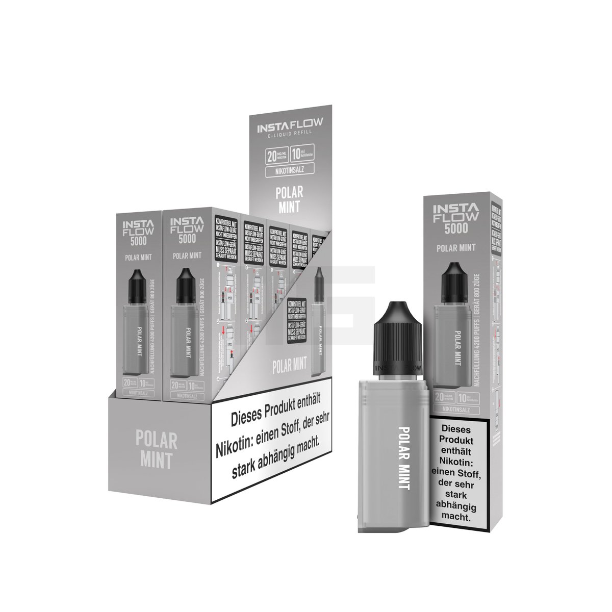 INSTAFLOW 5000 - Nachfülbehälter - Polar Mint - 10ml - 20mg