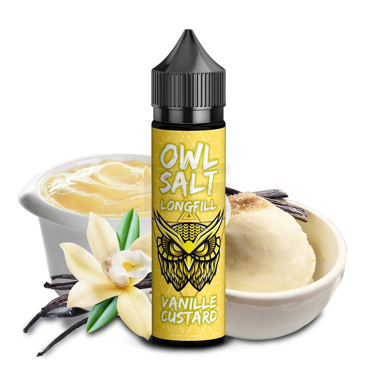 OWL Salt ✴ Vanille Custard ✴ 10ml ✴ Aroma