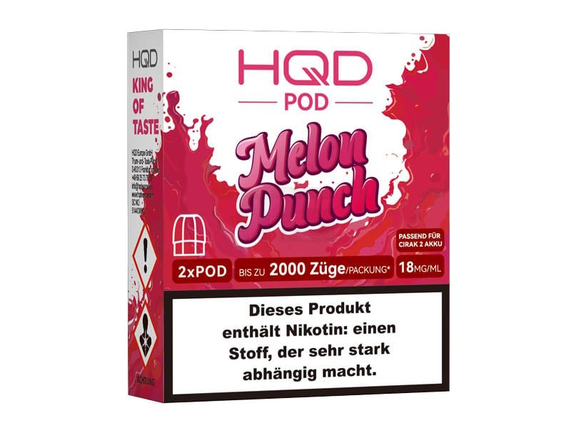 HQD - Cirak 2 - Prefilled Pods - Melon Punch - 18mg - 2ml - 2er Pack