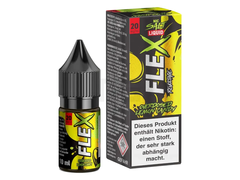 Revoltage - Flex - Nikotinsalzliquid - 10ml - Lemon Candy - 20mg Revoltage - Flex - Nikotinsalzliquid - 10ml - Lemon Candy - 20mg