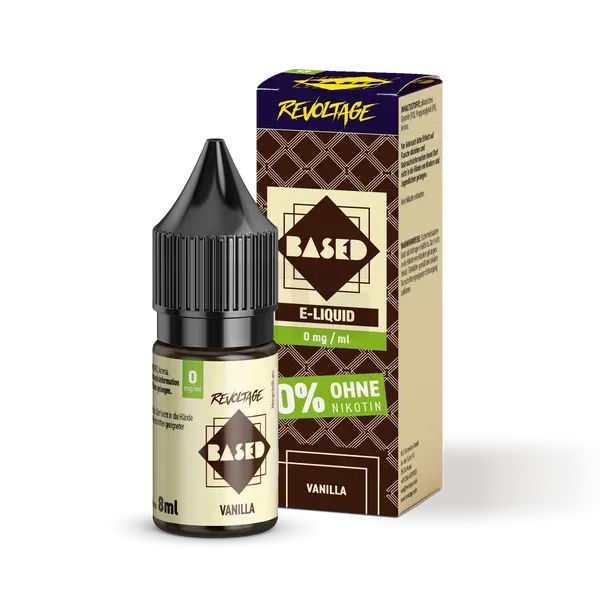Revoltage - BASED - Nikotinsalz-Liquid - Vanilla - 8ml - 0mg Revoltage - BASED - Nikotinsalz-Liquid - Vanilla - 8ml - 0mg