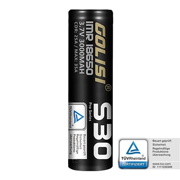 golisi-s30-18650-35a-3000mah-akku Golisi - S30 18650 - 35A - 3000mAh - Akku