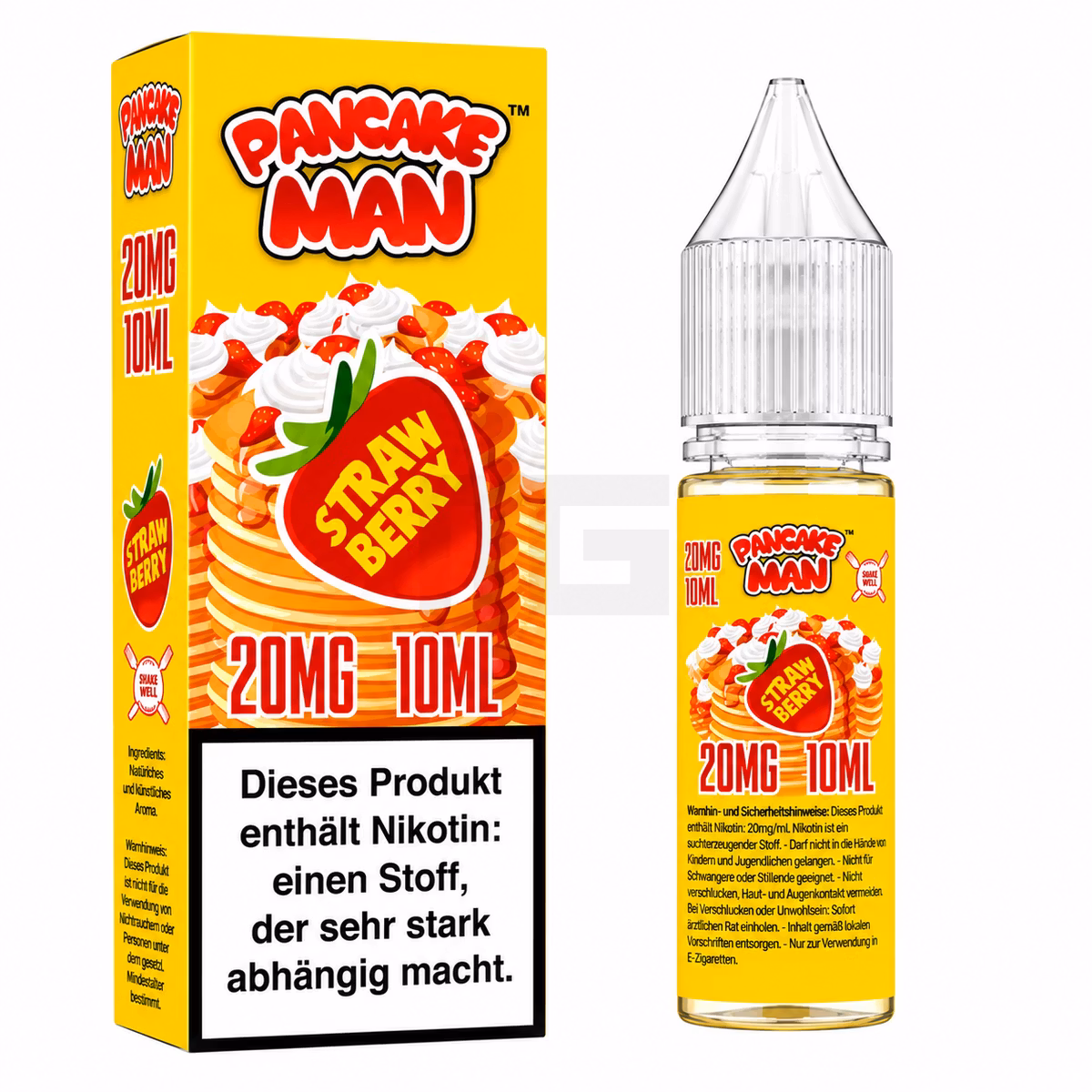 Pancake Man - Strawberry - Nikotinsalz-Liquids - 10ml - 20mg