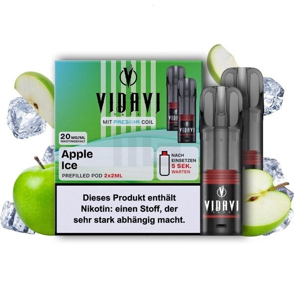 VIDAVI - Prefilled Pod - 2ml - 2er Pack - Apple Ice VIDAVI - Prefilled Pod - 2ml - 2er Pack - Apple Ice
