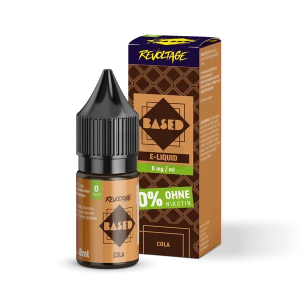 Revoltage - BASED - Nikotinsalz-Liquid - Cola - 8ml - 0mg Revoltage - BASED - Nikotinsalz-Liquid - Cola - 8ml - 0mg
