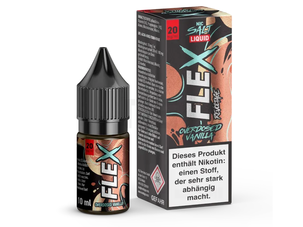 Revoltage - Flex - Nikotinsalzliquid - 10ml - Vanilla - 20mg Revoltage - Flex - Nikotinsalzliquid - 10ml - Vanilla - 20mg