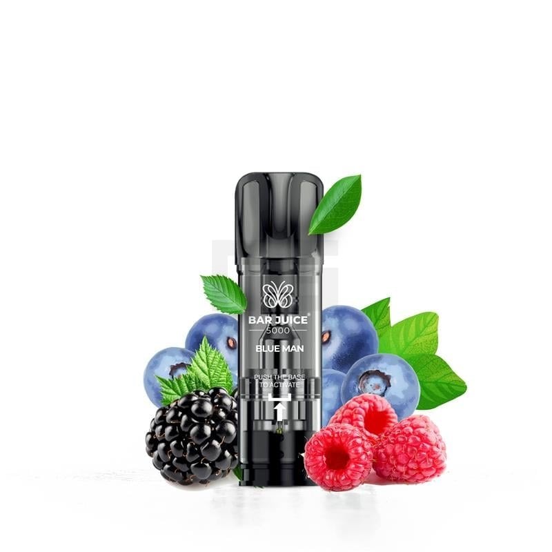 Bar Juice - Prefilled Pods - 2ml - 2er Paket - Blue Man | Nikotinsalz-Stärke : 20mg