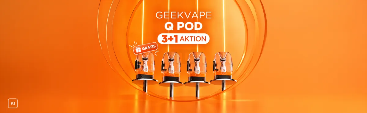 GeekVape Q Pod 3+1 Aktion | 1 Pod Gratis beim Kauf der 3er-Packung