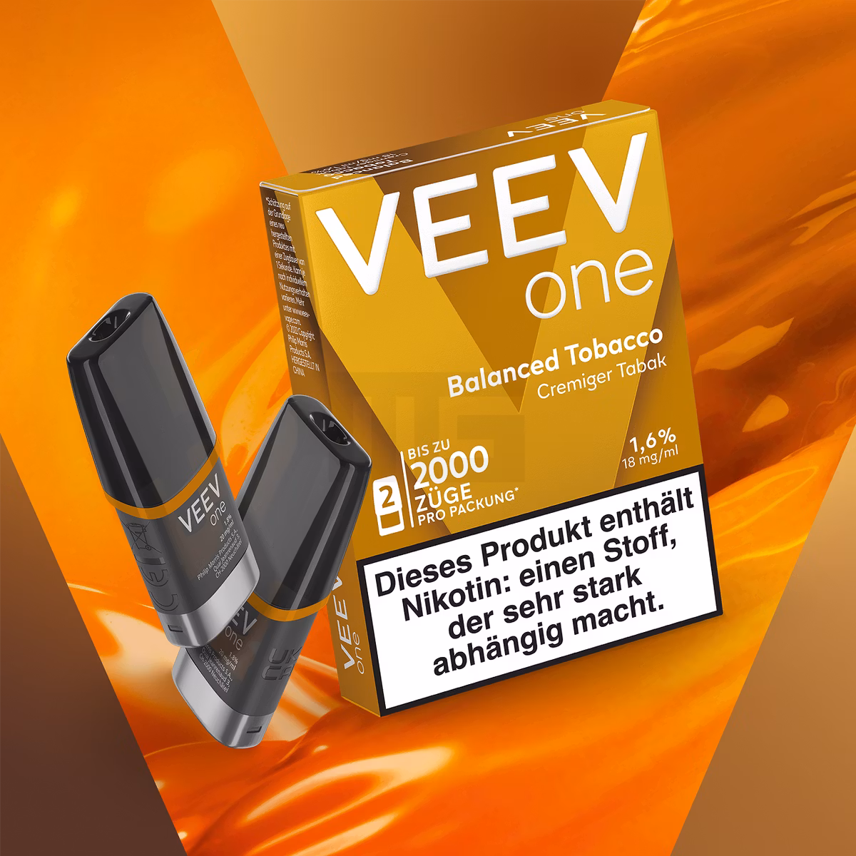 VEEV - ONE - Prefilled Pod - 2ml - Balanced Tobacco