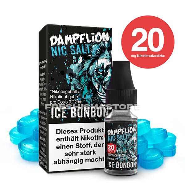 dampflion-intense-ice-bonbon-10ml-20mg-1 Dampflion - Intense - Ice Bonbon - Nikotinsalz Liquid - 10ml - 20mg