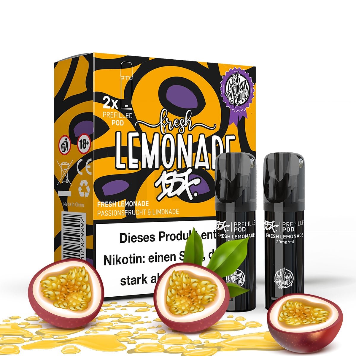 187 Straßenbande - Prefilled Pod - 2ml - 2er Pack - Fresh Lemonade 187 Straßenbande - Prefilled Pod - 2ml - 2er Pack - Fresh Lemonade
