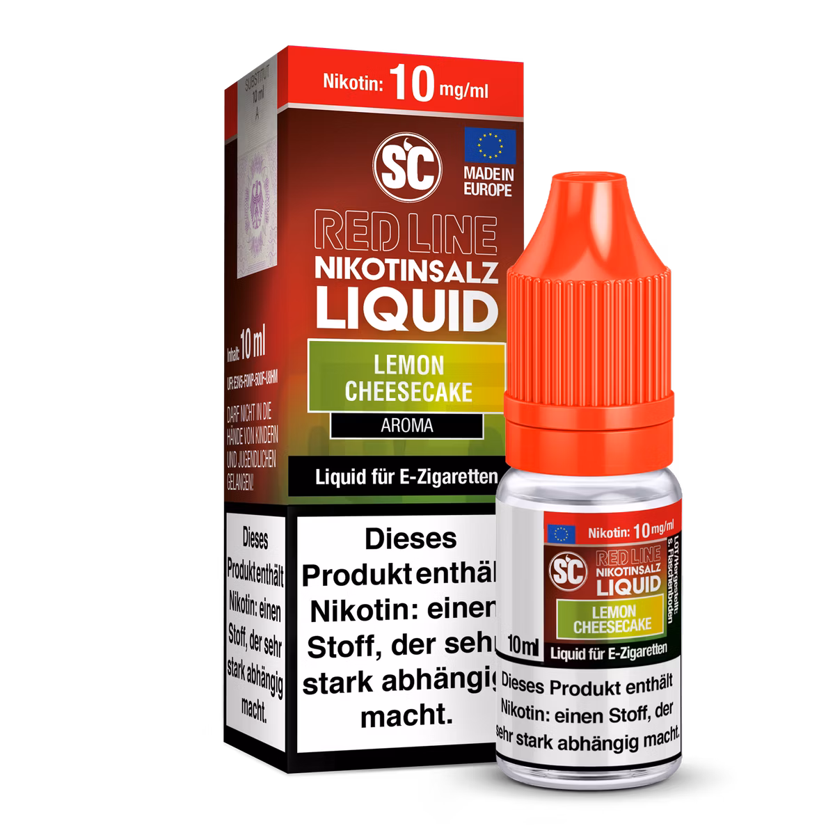 SC Red Line - Nikotinsalzliquid - 10ml - 10mg - Lemon Cheesecake SC Red Line - Nikotinsalzliquid - 10ml - 10mg - Lemon Cheesecake