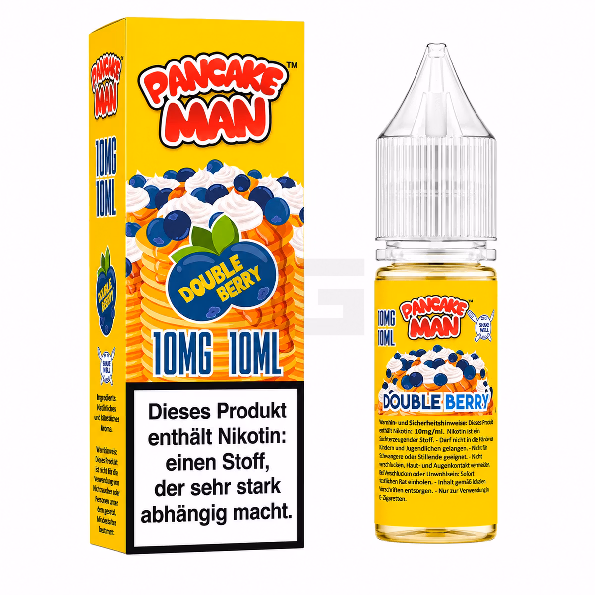 Pancake Man - Double Berry - Nikotinsalz-Liquids - 10ml - 10mg