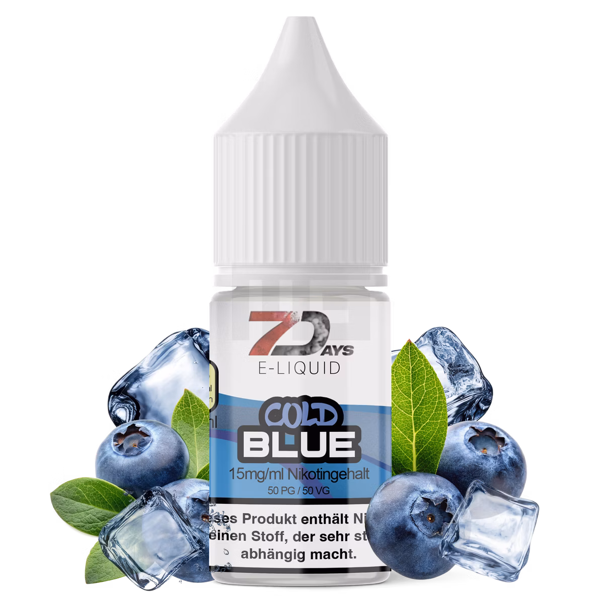 7Days - E-Liquid - 10ml - Cold Blue | Nikotinsalz-StÀrke : 15mg 7Days - E-Liquid - 10ml - Cold Blue | Nikotinsalz-StÀrke : 15mg