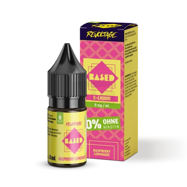 Revoltage - BASED - Nikotinsalz-Liquid - Raspberry Lemonade - 8ml - 0mg Revoltage - BASED - Nikotinsalz-Liquid - Raspberry Lemonade - 8ml - 0mg