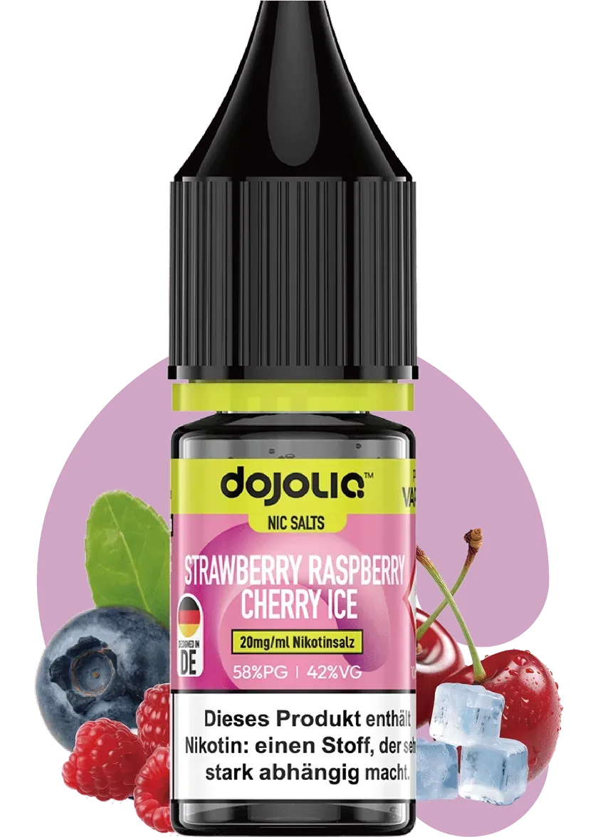 Vaporesso - Dojoliq - Nikotinsalz-Liquid - 10ml - Strawberry Raspberry Cherry Ice - 10mg