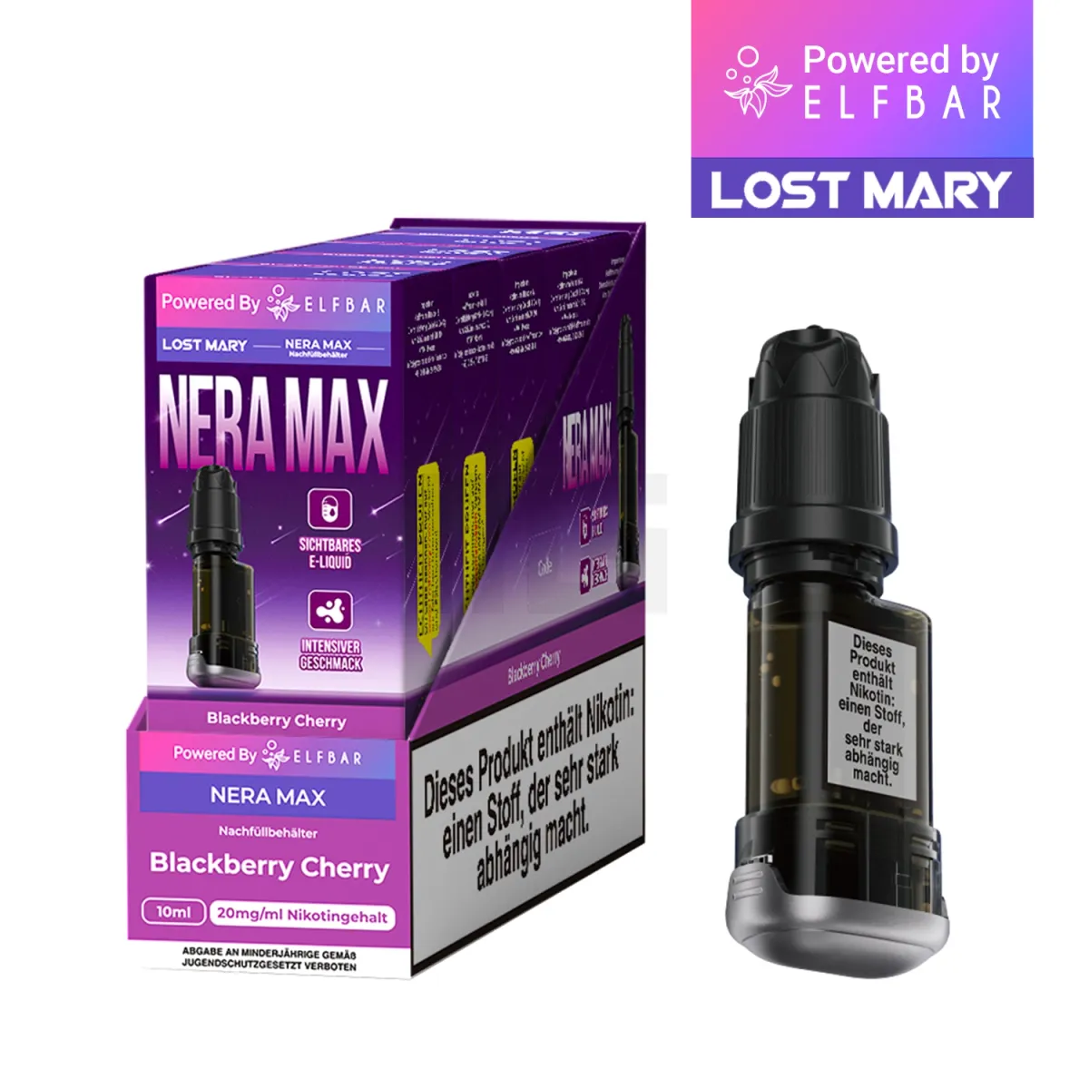 Lost Mary - Nera Max - Nachfüllbehälter - Blackberry Cherry Lost Mary - Nera Max - Nachfüllbehälter - Blackberry Cherry