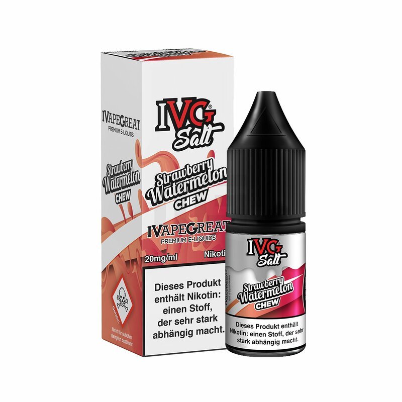 ivg-salts-strawberry-watermelon-chew-10ml3 IVG - Salt - Strawberry Watermelon Chew - Nikotinsalz-Liquid - 10ml
