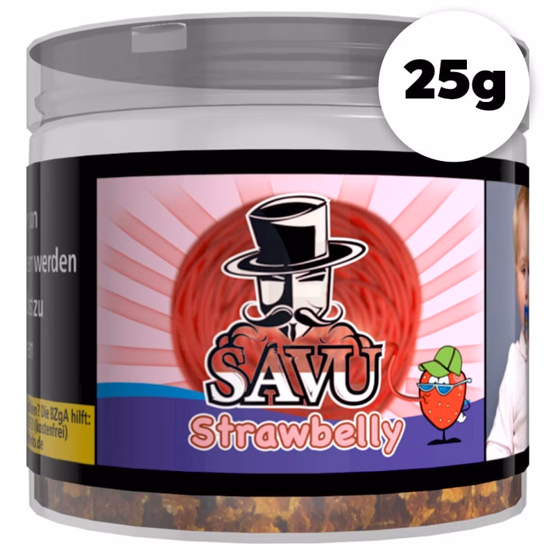 savu-tobacco-strawbelly-25g Savu Tobacco - Strawbelly - 25g