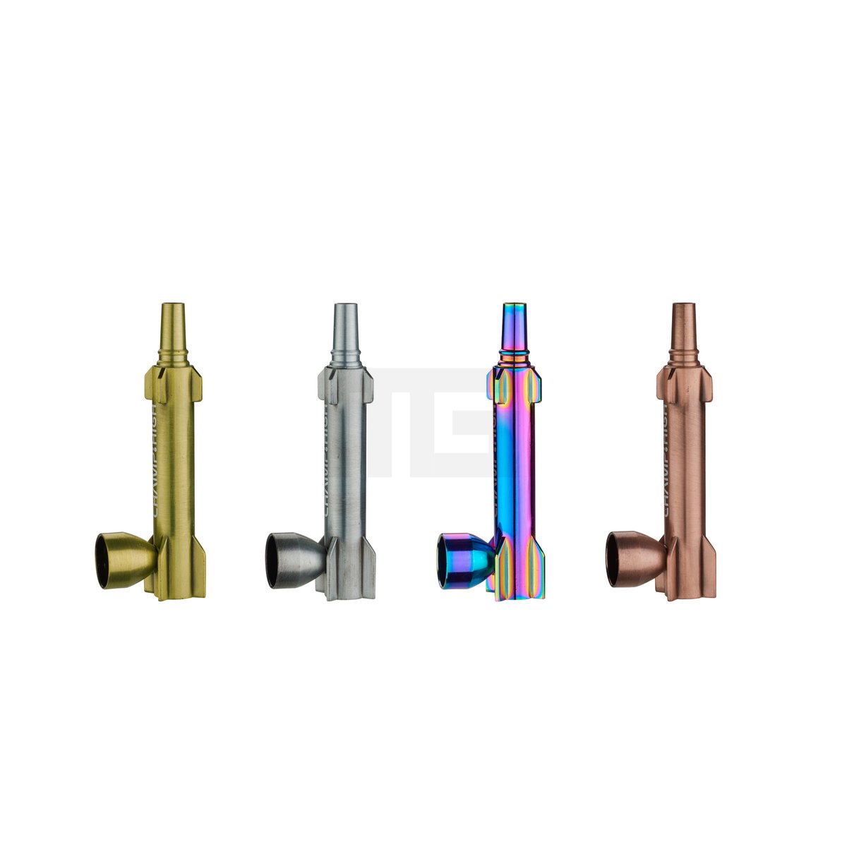 Champ High - Spaceship Pipe Metall - 9 cm - Rainbow Champ High - Spaceship Pipe Metall - 9 cm - Rainbow