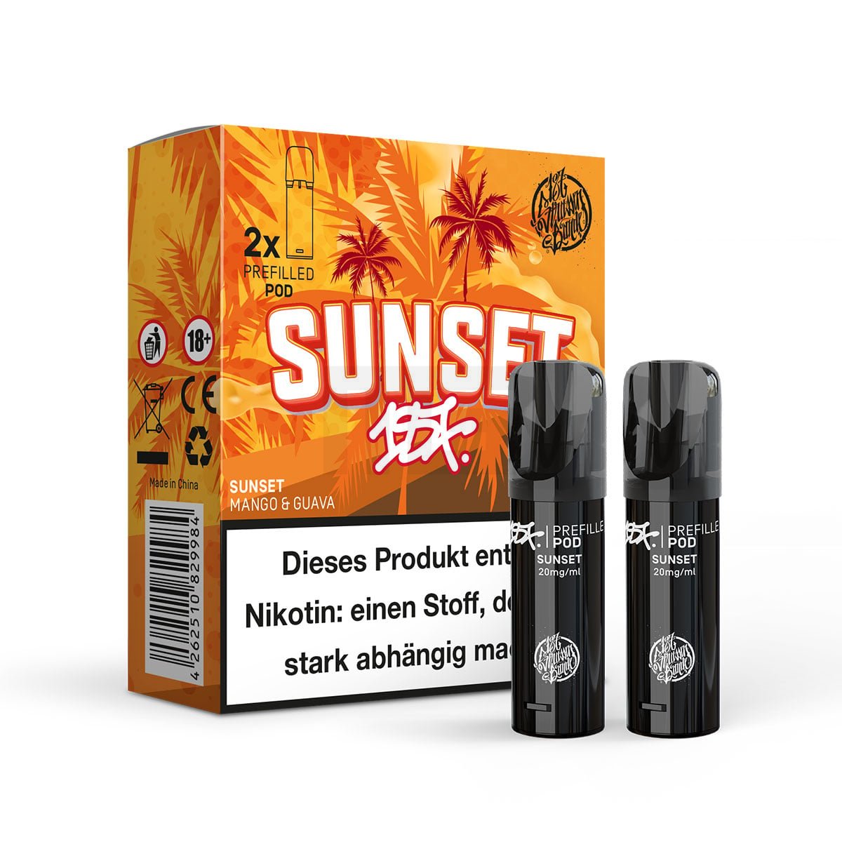 187 Straßenbande - Prefilled Pod - 2ml - 2er Pack - Sunset 187 Straßenbande - Prefilled Pod - 2ml - 2er Pack - Sunset