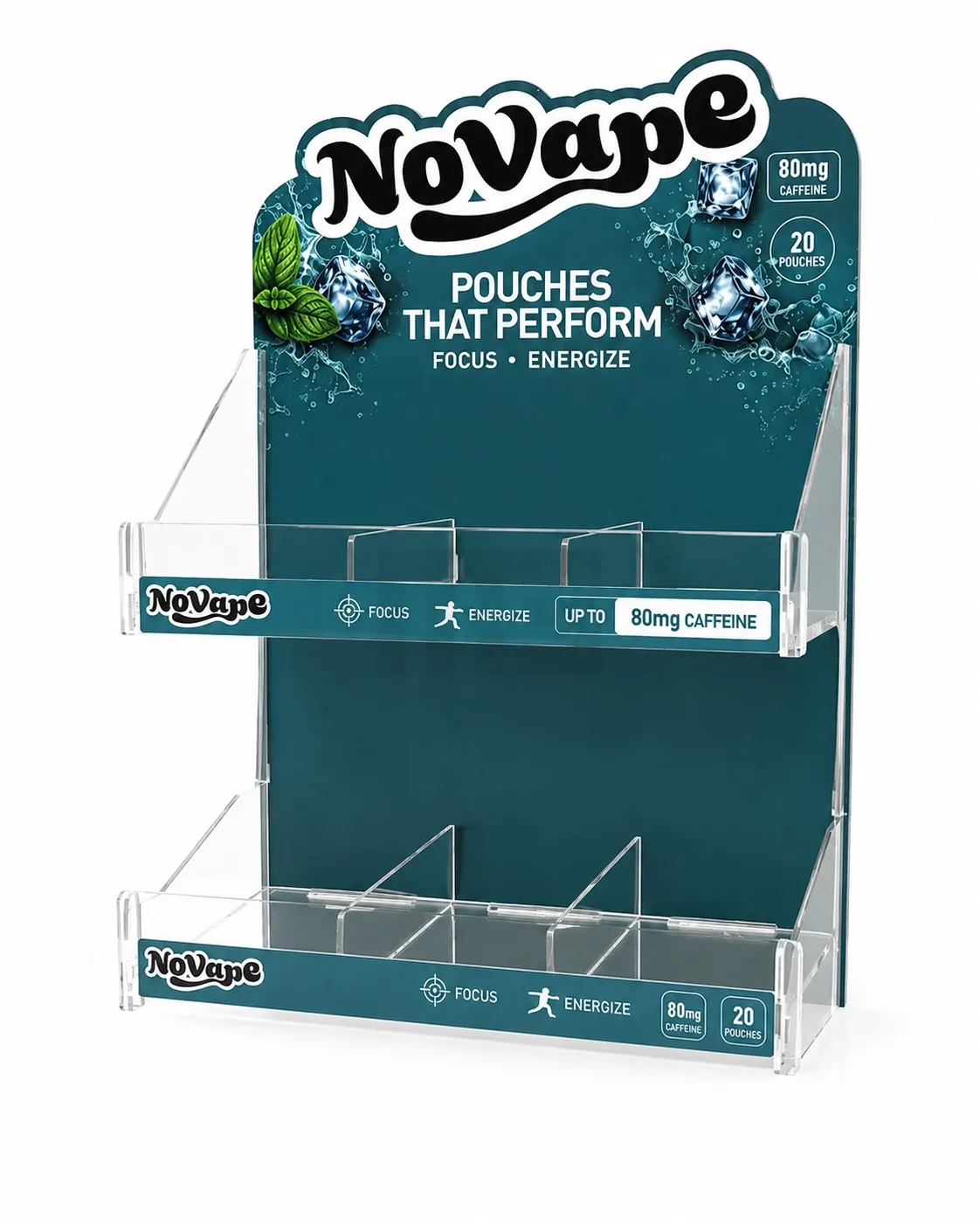 NoVape - Display - Acryl (1-teilig) - 22x32 cm NoVape - Display - Acryl (1-teilig) - 22x32 cm