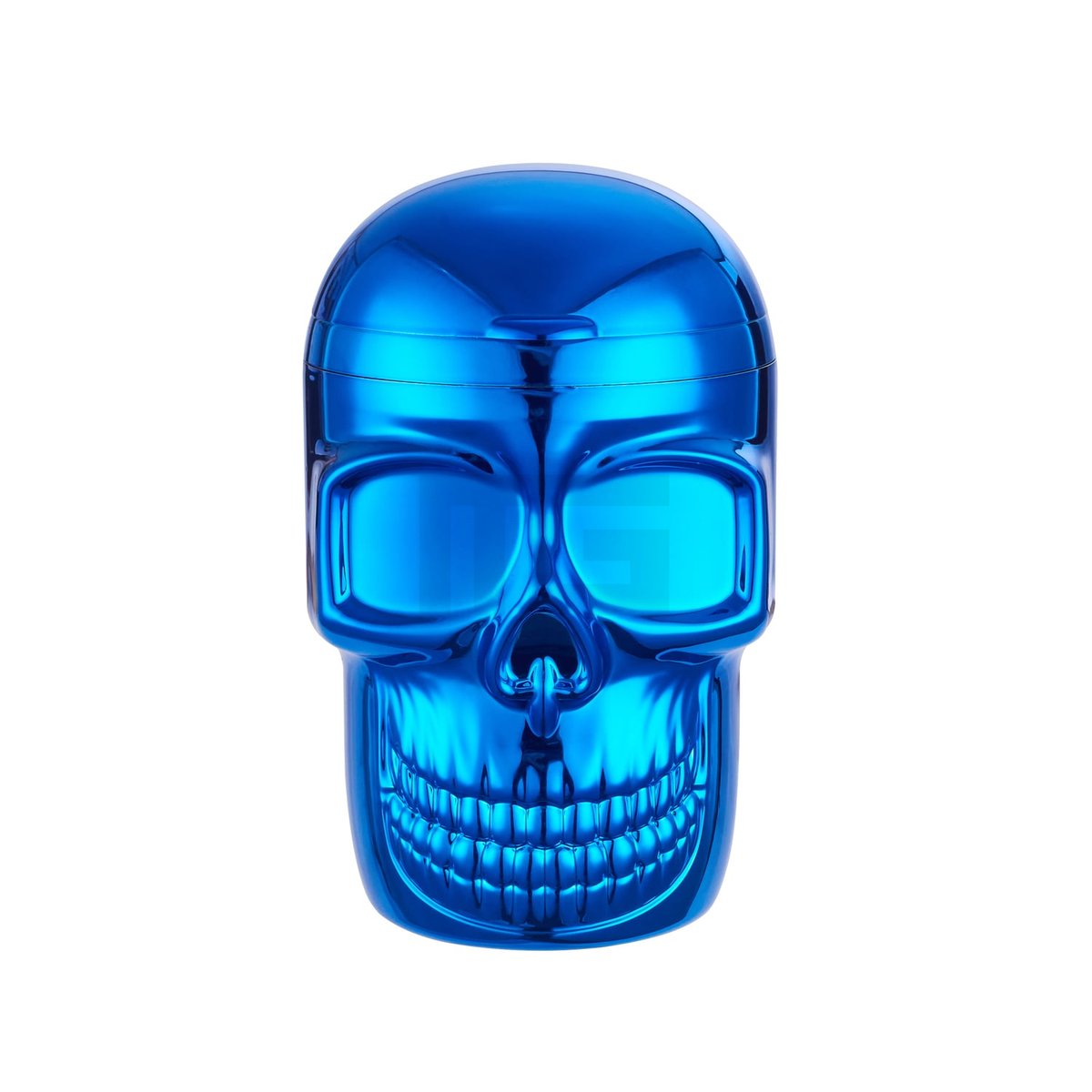 CHAMP HIGH - Skull Aschenbecher mit LED - 12 cm - Blue