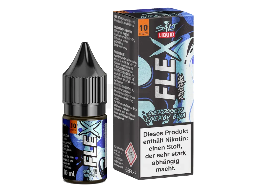 Revoltage - Flex - Nikotinsalzliquid - 10ml - Energy Gum - 10mg Revoltage - Flex - Nikotinsalzliquid - 10ml - Energy Gum - 10mg
