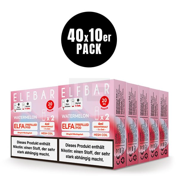 Elfbar - ELFA - Prefilled Pod - 2ml - 2er Pack - Watermelon Elfbar - ELFA - Prefilled Pod - 2ml - 2er Pack - Watermelon