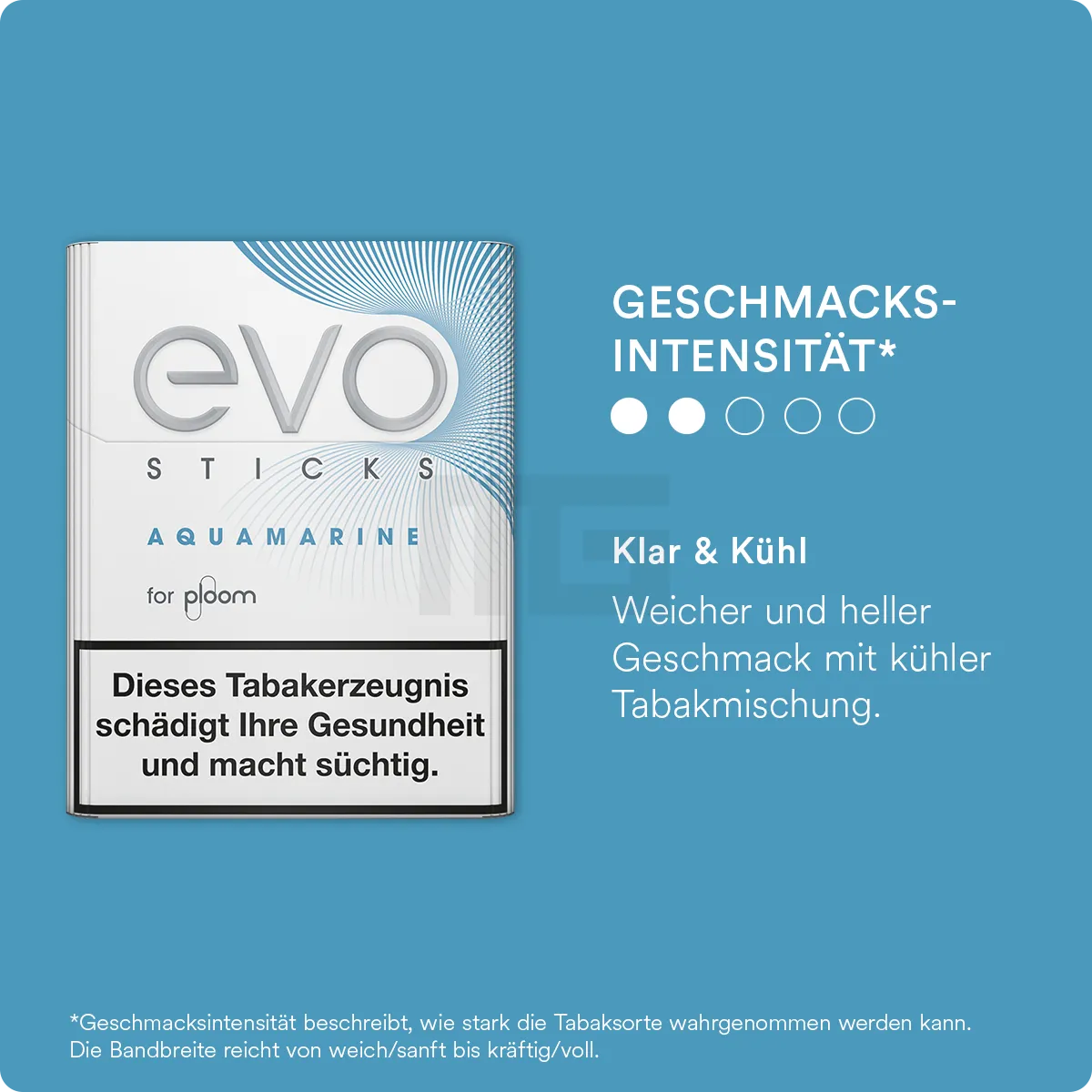 Ploom - EVO - Tabaksticks - Aquamarine (EOL)
