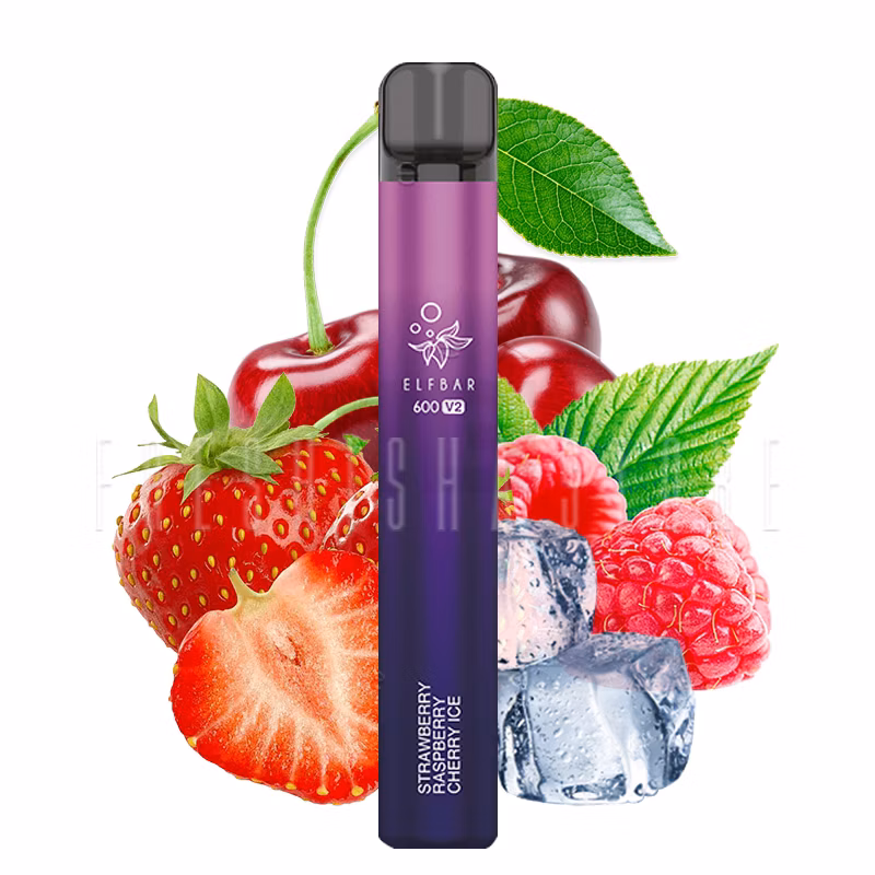 Elf Bar 600 V2 - Einweg E-Zigarette - Strawberry Raspberry Cherry Ice - 20mg