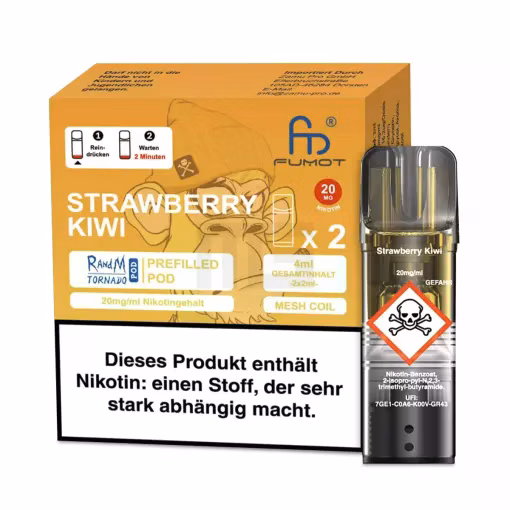 Randm Tornado - Prefilled Pod - Strawberry Kiwi - 2er Pack 