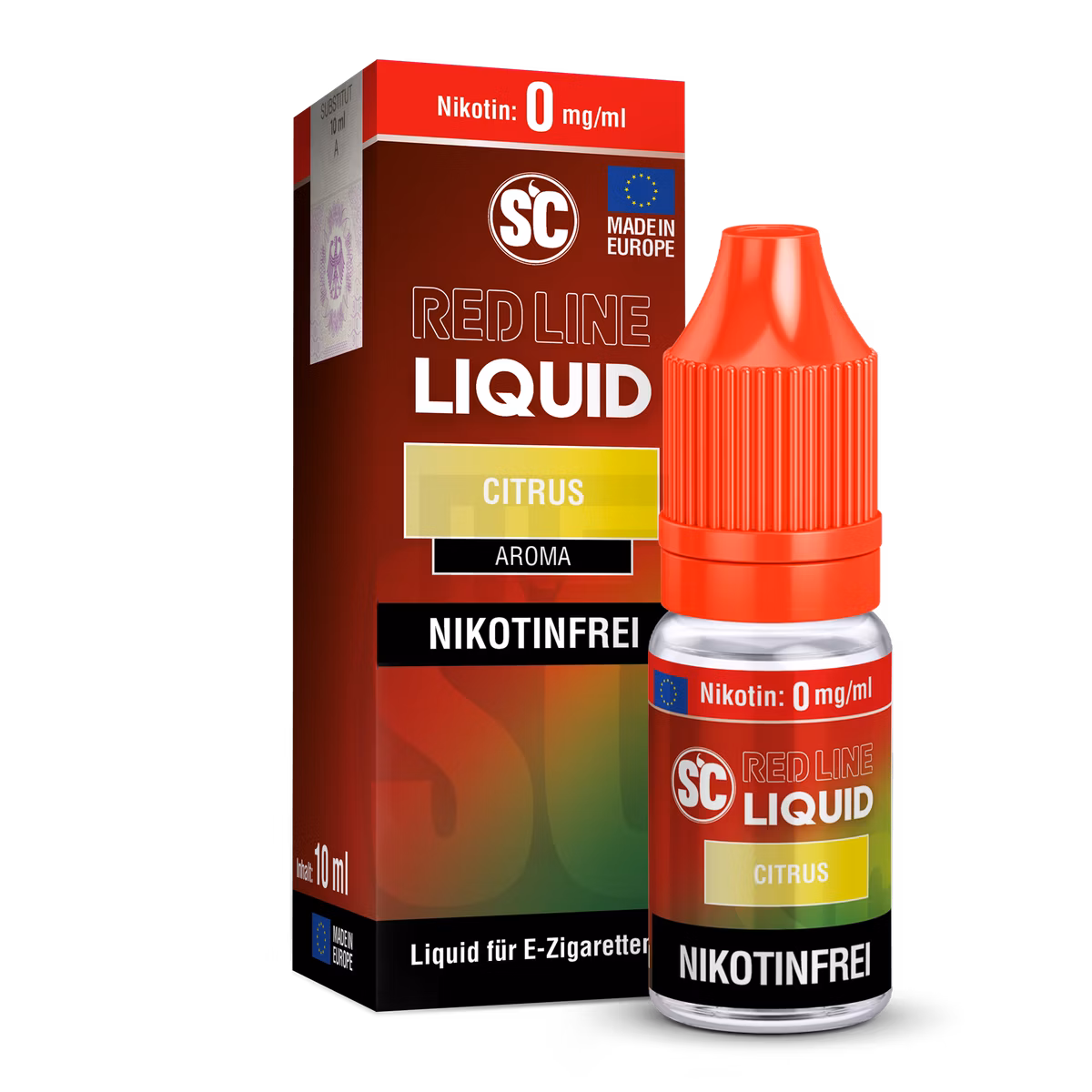 SC Red Line - Nikotinsalzliquid - 10ml - 0mg - Citrus SC Red Line - Nikotinsalzliquid - 10ml - 0mg - Citrus