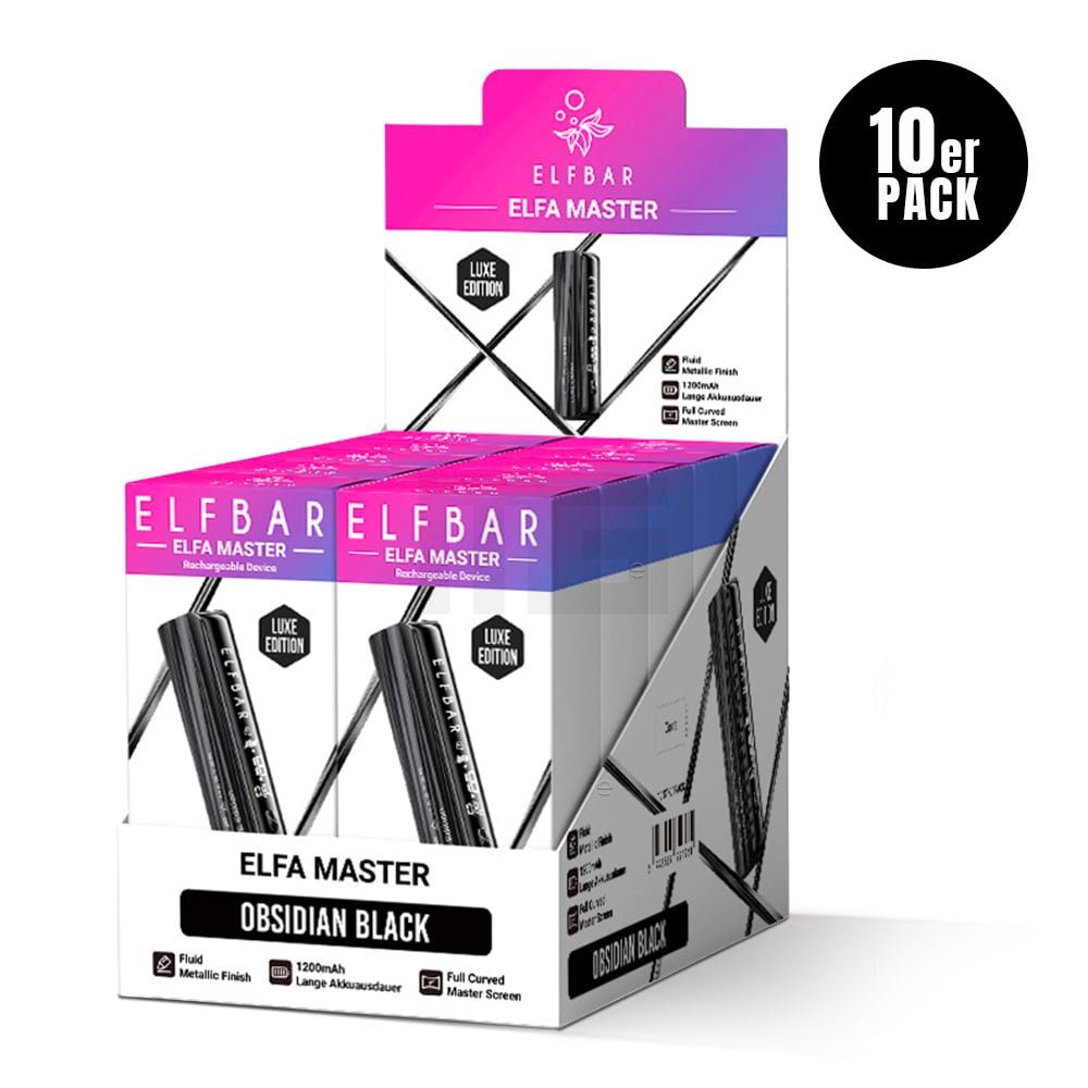 Elfbar - ELFA MASTER - Basisgerät - Obsidian Black (LUXE Edition)
