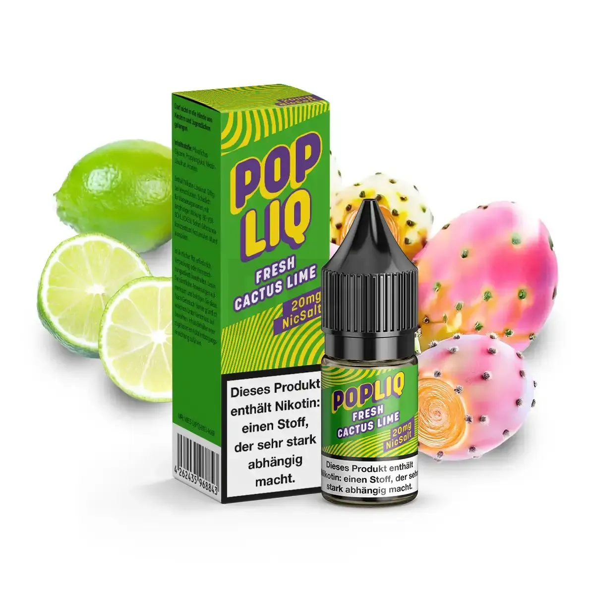 PopLiq Nikotinsalz-Liquid Fresh Cactus Lime 10ml 20mg PopLiq Nikotinsalz-Liquid Fresh Cactus Lime 10ml 20mg