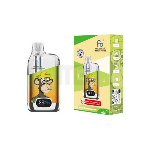 RandM - Tornado Box - 12000 - Pod Kit - Green Orange RandM - Tornado Box - 12000 - Pod Kit - Green Orange