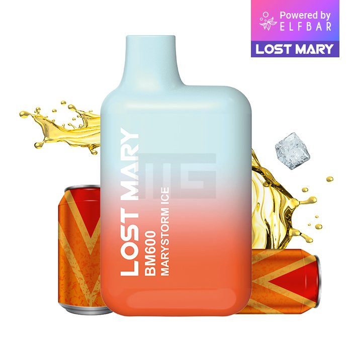 Lost Mary - BM600 - Einweg E-Zigarette - Marystorm Ice - 20mg - 1er Packung Lost Mary - BM600 - Einweg E-Zigarette - Marystorm Ice - 20mg - 1er Packung